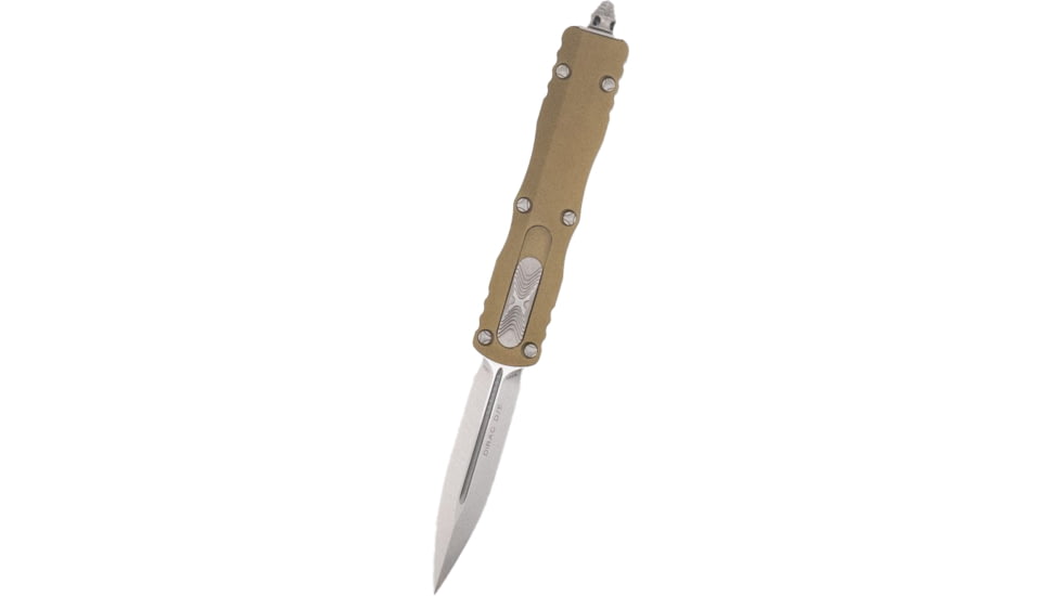 Microtech Dirac D/E Stonewash Standard 2.875in Folding Knife, Od Green, 225-10OD