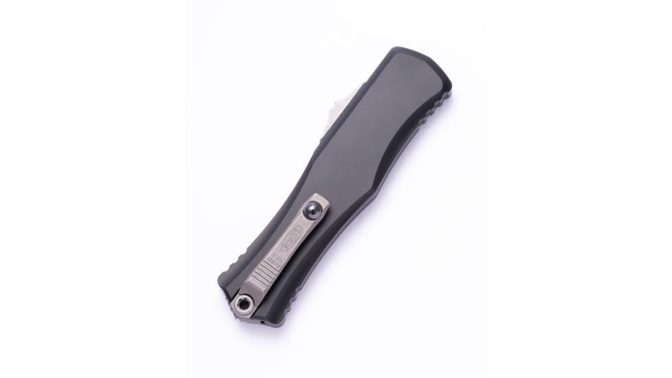 Microtech Hera II D/E Apocalyptic Full Serrated 4.01in Folding Knife, Black, 1702-12AP