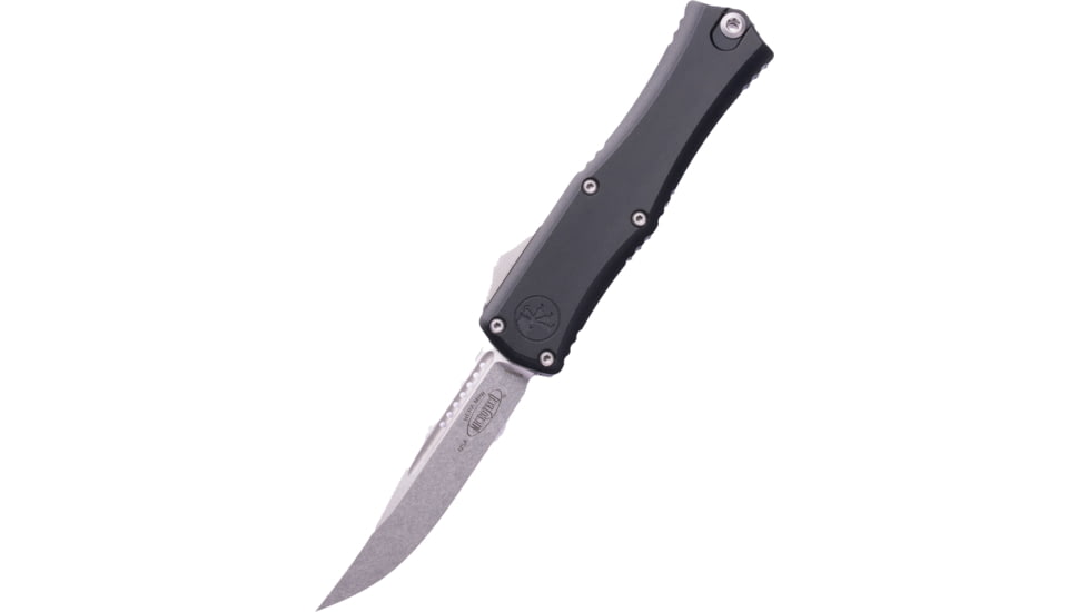 Microtech Hera II Mini S/E Standard Stonewashed 4.01 Folding Knife, Black, 1703M-10