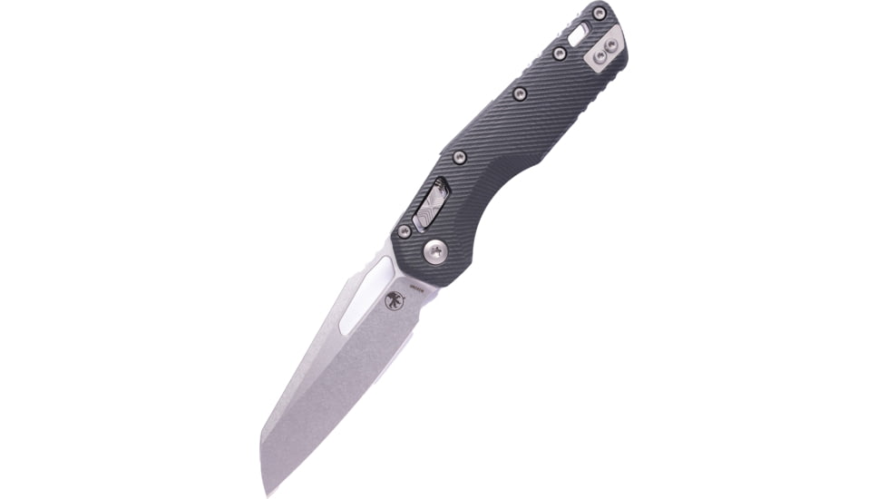 Microtech MSI Fluted G-10 STW STD 3.88in Folding Knife, Black, 210-10FLGTBK