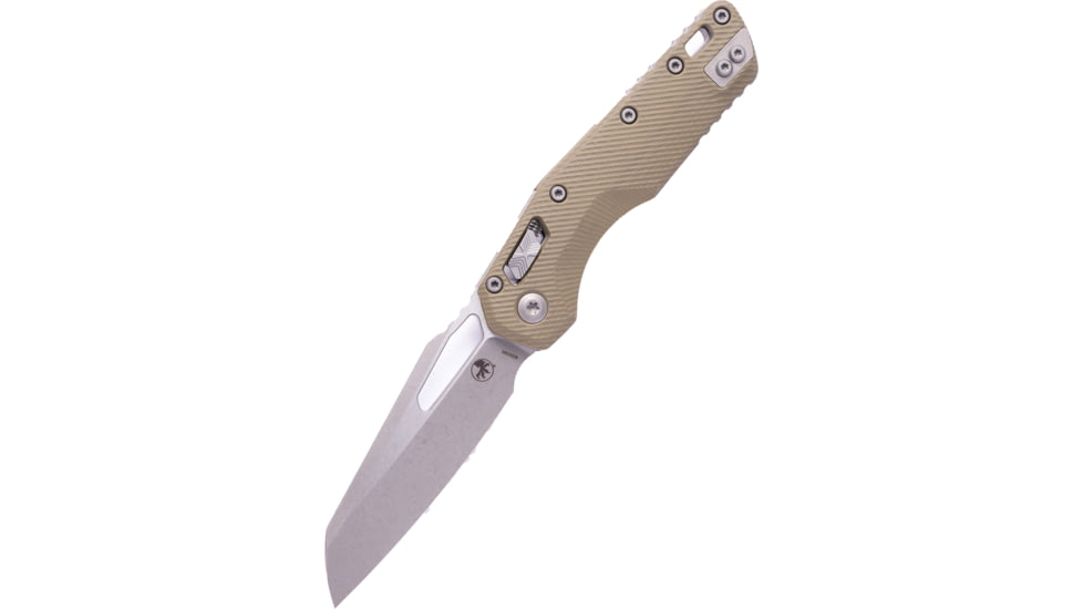 Microtech MSI S/E Fluted G-10 Apocalyptic Standard 3.88in Folding Knife, Od Green, 210-10APFLGTOD