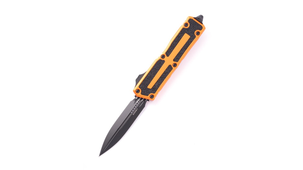 Microtech Scarab II Gen III D/E Standard 3.95in Automatic Folding Knife, Double-Action OTF, Orange/Black, 1280-1OR