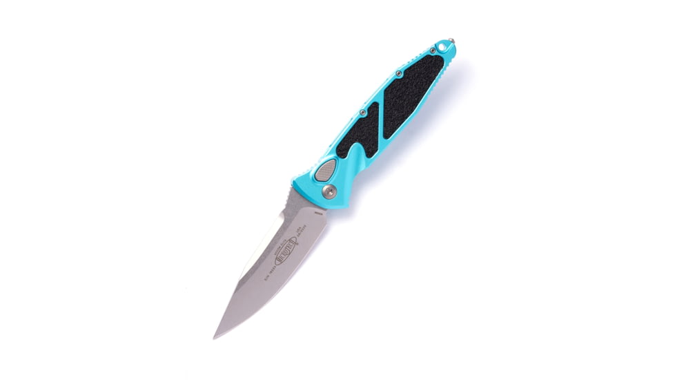 Microtech Socom Elite Auto S/E Stonewash Standard 4.05in Automatic Folding Knife, Automatic Folder, Turquoise, 160A-10TQ