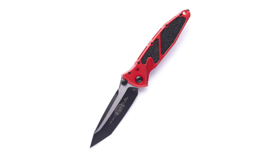Microtech Socom Elite T/E-M Standard 4in Folding Knife, Manual Folder, Red/Black, 161-1RD