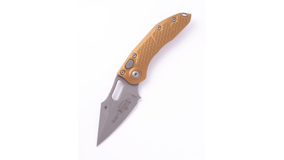 Microtech Stitch S/E Apocalyptic Standard Folding Knife, 3.75in, Tan, 169-10APTA