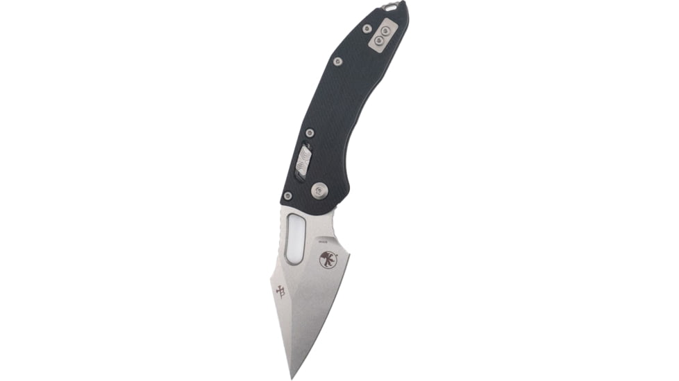 Microtech Stitch S/E Ram - Lok Fluted G-10 Standard 3.71in Folding Knife, Black, 169RL-10FLGTBK