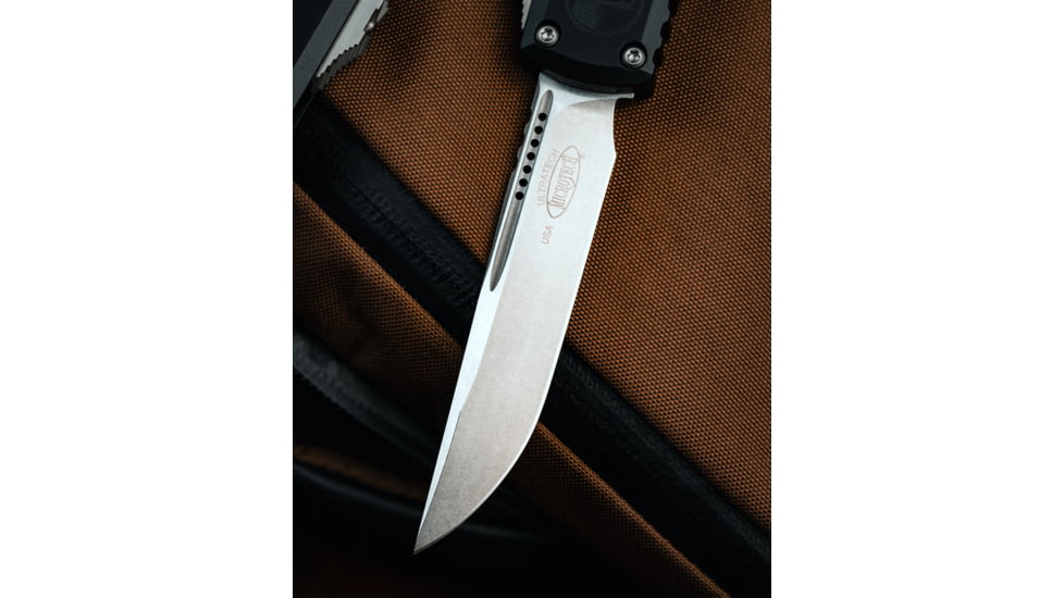 Microtech Ultratech Gen III ZBP S/E 3.55in Standard Folding Knife, M390MK, 6161-T6 Handle, Stonewash, 1121-10