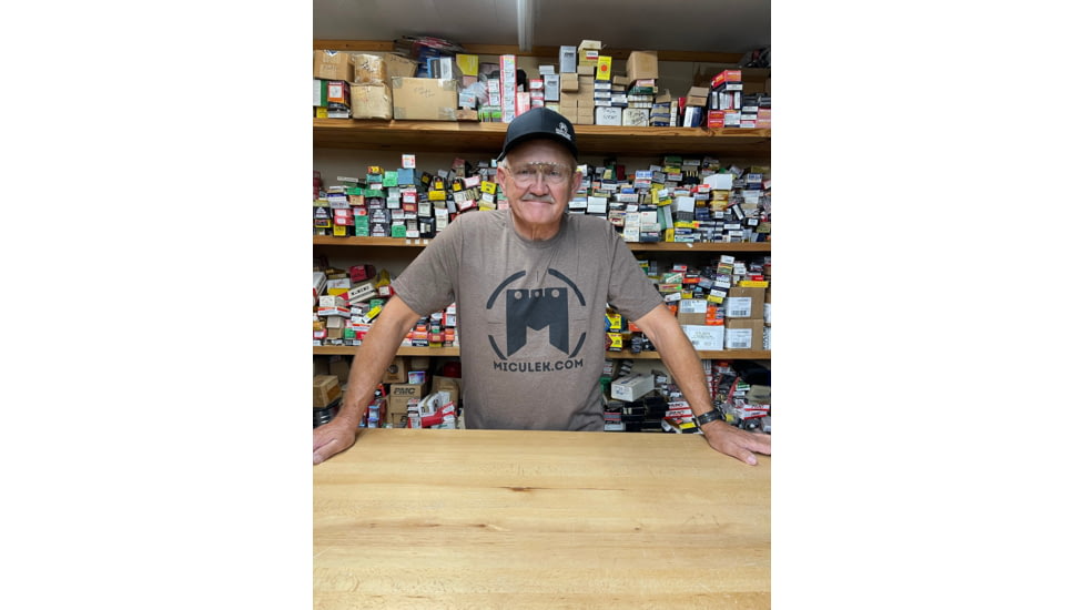 Miculek Logo T-Shirt, Small, Heather Brown, TEE-MICLOGO-SMALL-BR