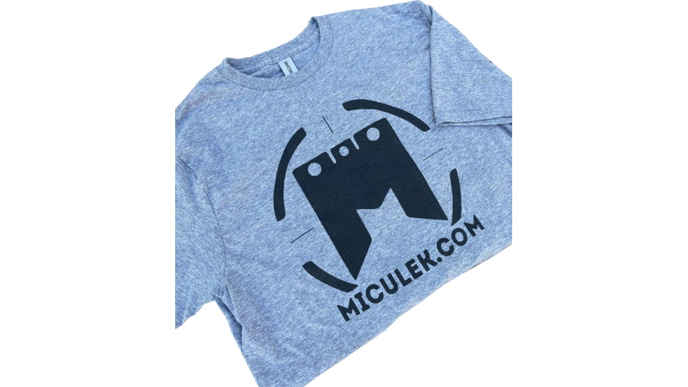 Miculek Logo T-Shirt, Medium, Heather Grey, TEE-MICLOGO-MEDIUM-GR