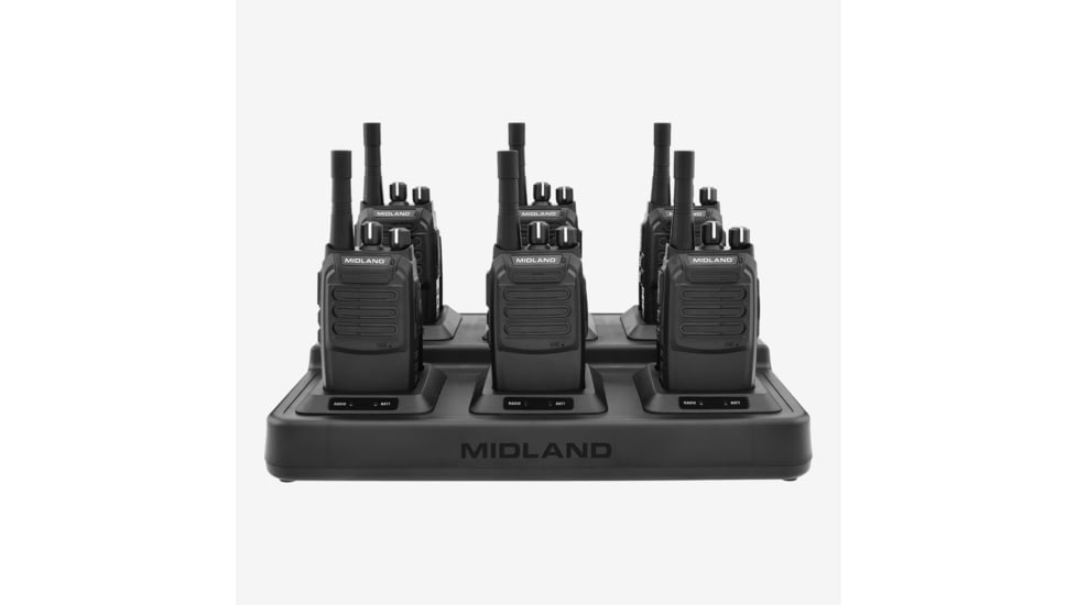 Midland BR200 BizTalkR Business Band Two-Way Radio Bundle - BR200X6BGC, BR200X6BGC