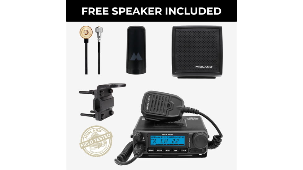 Midland MXT500VP3SP 50-Watt Two-Way Radio Bundle, MXT500VP3SP