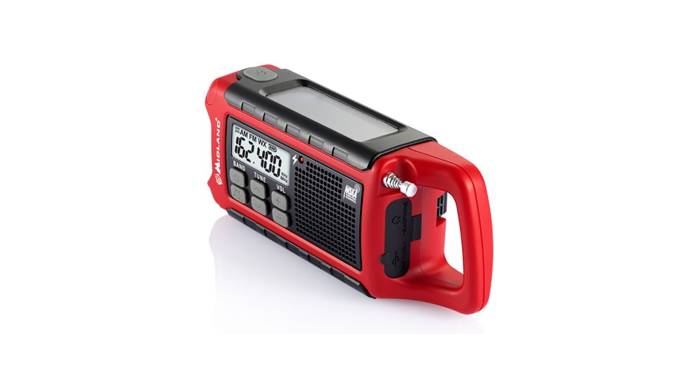 Midland Radio Emergency Crank Weather Alert Radio, Dynamo Emergency AM/FM/WX Radio 193697