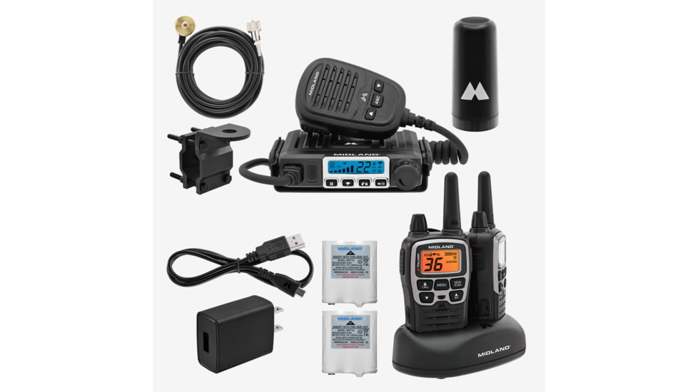 Midland Radio MicroMobileR X-TalkerR FRS and GMRS Two-Way Radio Bundle - MXT71AGVP, MXT71AGVP-KIT