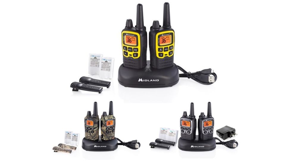 Midland Radio X-Talker 36 Channel Advanced Two-Way Radio, Black, Black/Gun Metal, Black/Yellow, Gun Metal, Mossy Oak, Yellow