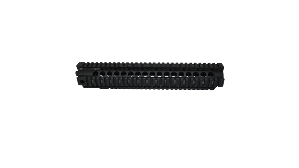 Midwest Industries 12.65in Combat Rail T-Series One Piece Free Float Handguard, Black, MI-CRT-12.625
