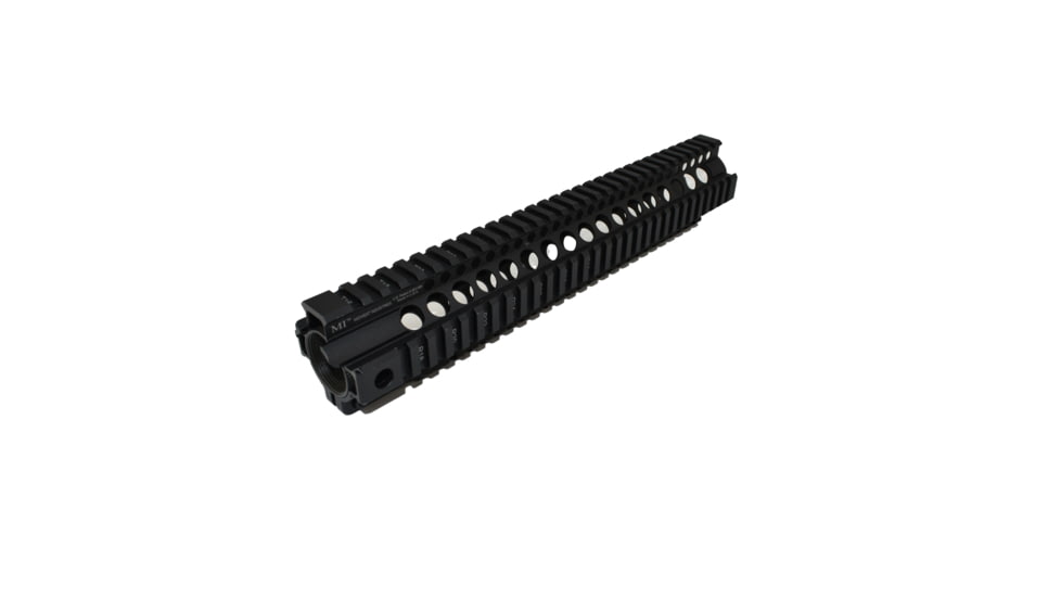 Midwest Industries 12.65in Combat Rail T-Series One Piece Free Float Handguard, Black, MI-CRT-12.625