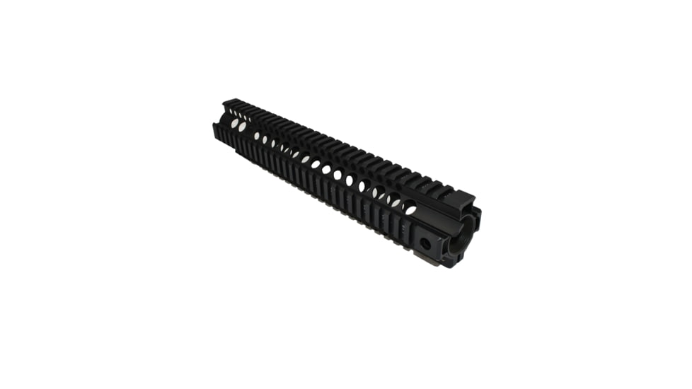 Midwest Industries 12.65in Combat Rail T-Series One Piece Free Float Handguard, Black, MI-CRT-12.625