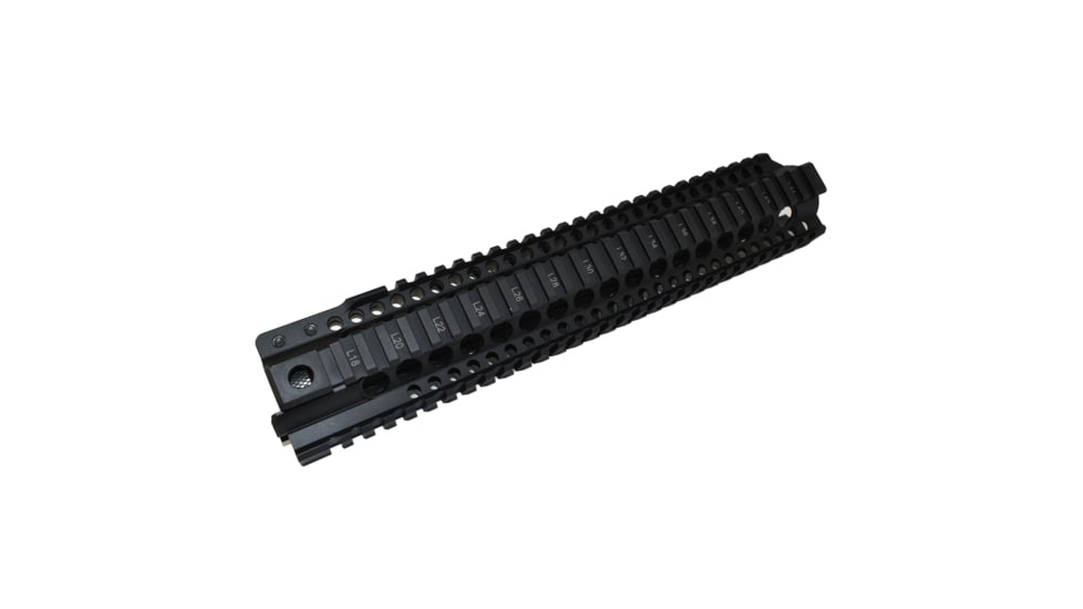 Midwest Industries 12.65in Combat Rail T-Series One Piece Free Float Handguard, Black, MI-CRT-12.625