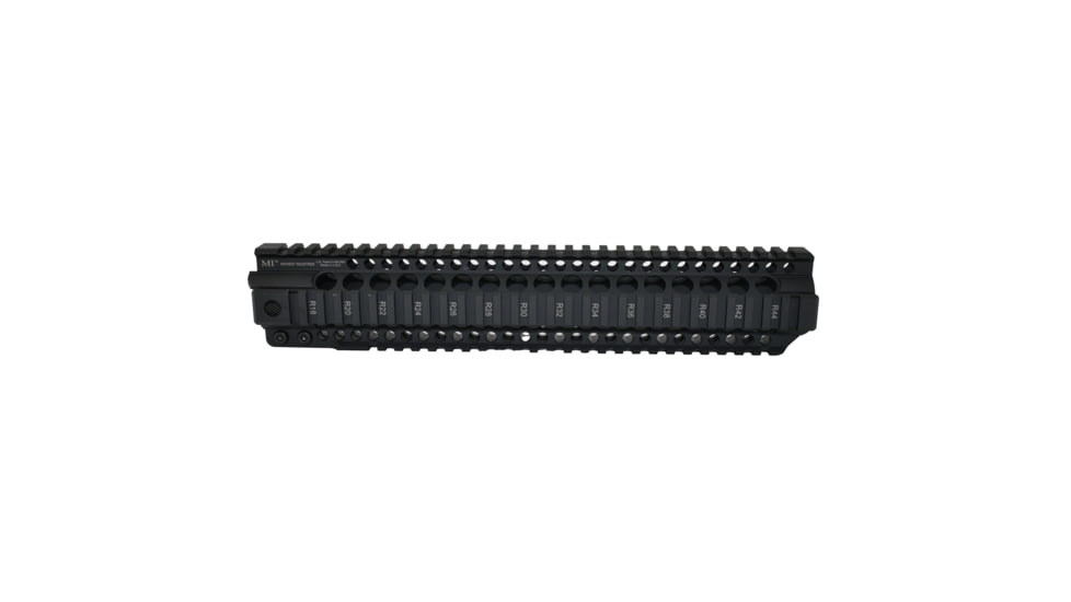 Midwest Industries 12.65in Combat Rail T-Series One Piece Free Float Handguard, Black, MI-CRT-12.625