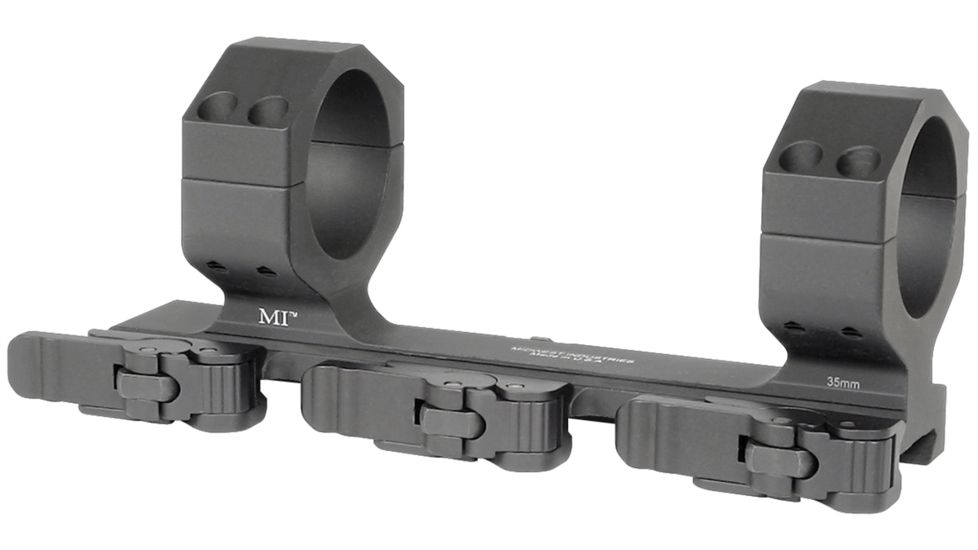 Midwest Industries 35mm 3 QD Levers Extreme Duty QD Scope Mount, Black, 35mm, MWMI-QD35XDSM