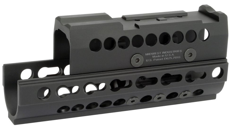 Midwest Industries AK-47/74 SS Yugo KeyMod T1/VS Top, Black, MI-AK-SS-Y70K-T1/VS
