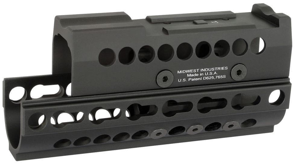Midwest Industries AK-47/74 SS Yugo Krink KeyMod T1/VS Top, Black, MI-AK-SS-Y92K-T1/VS