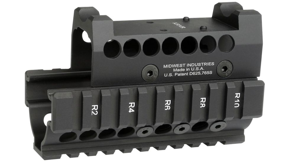 Midwest Industries AK Krink Hand Guard W/ Trijicon RMR Top Cover, Black, MI-AKH-K-RMR