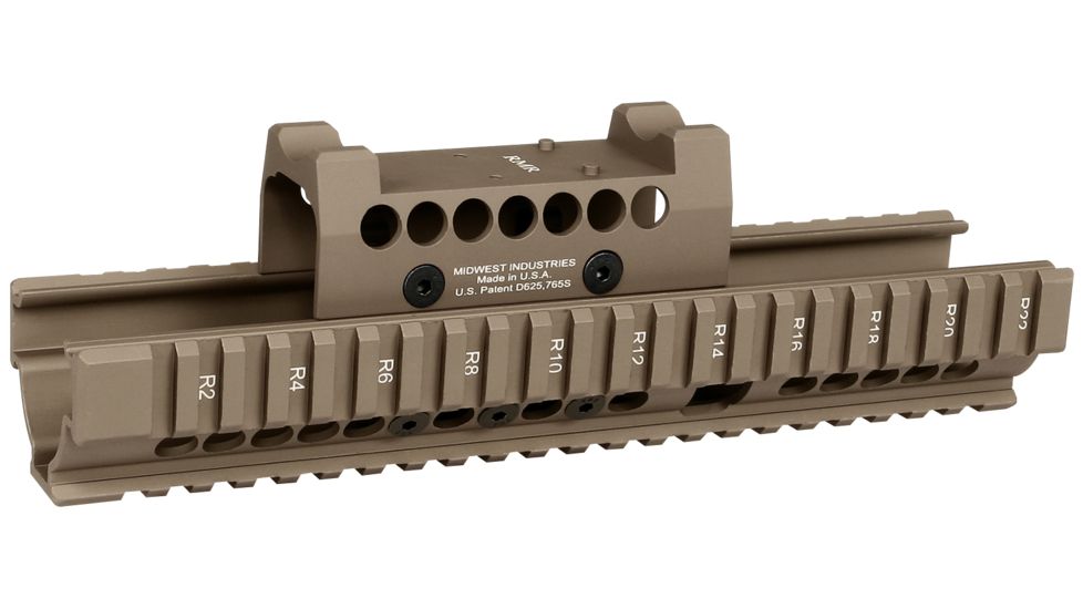 Midwest Industries AK47 / 74 Extended W/ Trijicon RMR Top Cover, Flat Dark Earth, MI-AKX-RMR-FDE