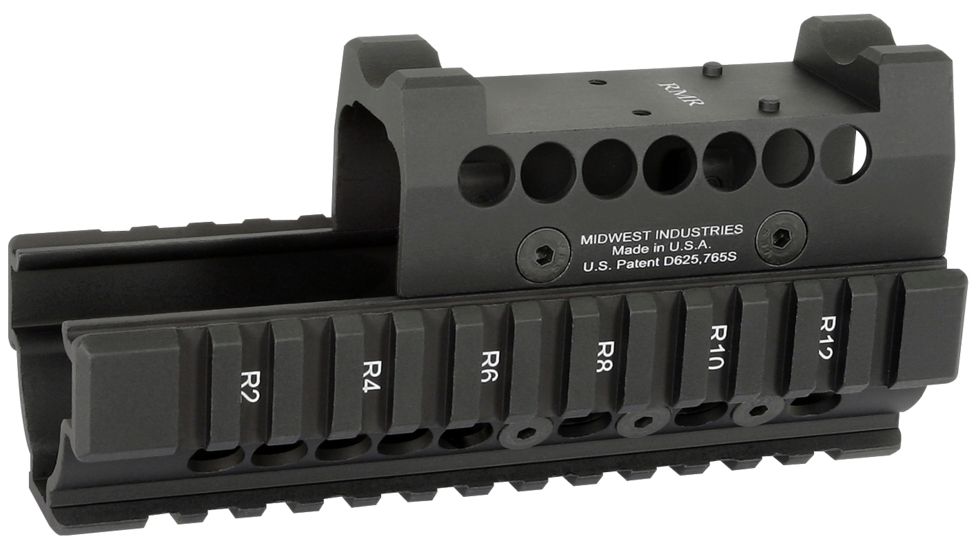 Midwest Industries AK47 / 74 Hand Guard W/ Trijicon RMR Top Cover, Black, MI-AKH-RMR