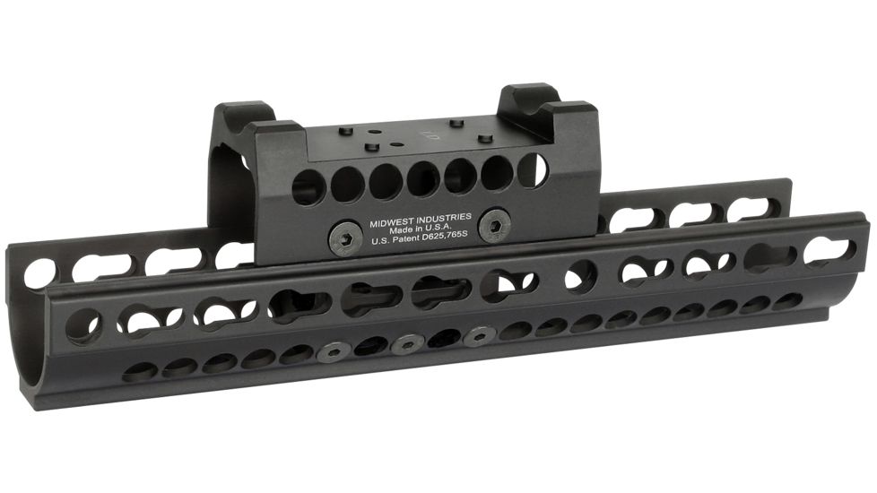 Midwest Industries AK47 / 74 SS Ext KeyMod W/ Leupold Delta, Black, MI-AKSSX-K-LD