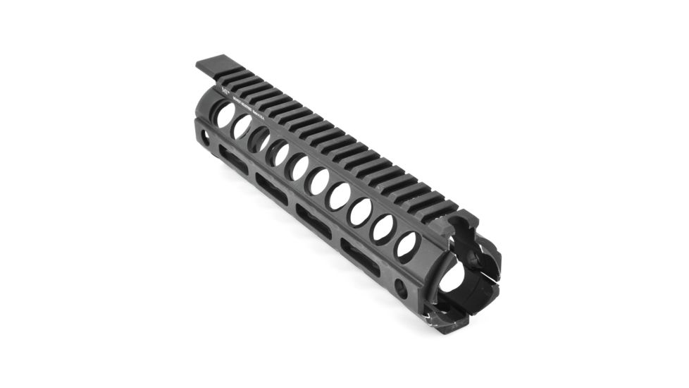 Midwest Industries AR-15/M16 M-Series Two Piece Drop-In M-LOK Handguard, 9 in, Mid-Length, Black, MI-18M