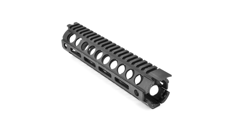 Midwest Industries AR-15/M16 M-Series Two Piece Drop-In M-LOK Handguard, 9 in, Mid-Length, Black, MI-18M