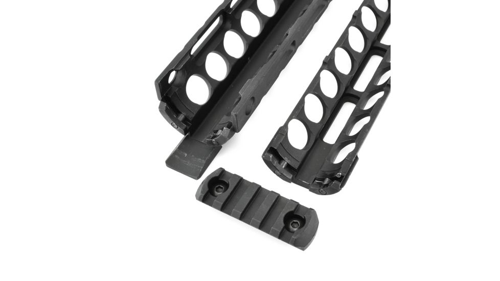 Midwest Industries AR-15/M16 M-Series Two Piece Drop-In M-LOK Handguard, 9 in, Mid-Length, Black, MI-18M