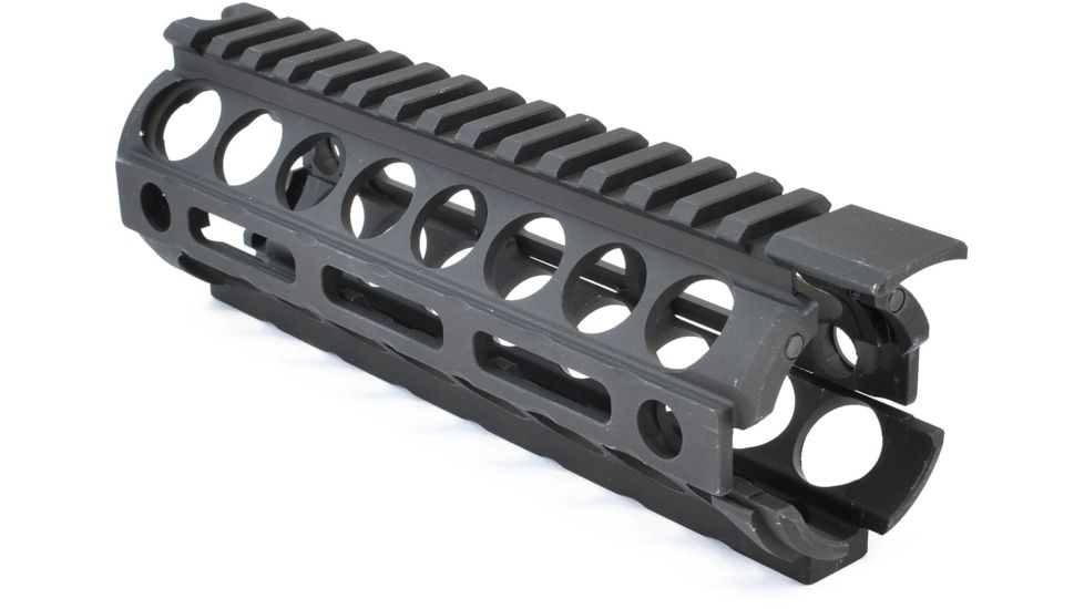 Midwest Industries AR-15/M16 M-Series Two Piece Drop-In M-LOK Handguard, 7 in, Carbine, Black, MI-17M