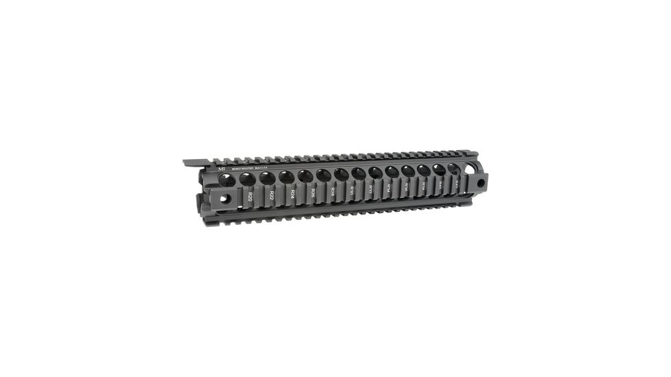 Midwest Industries Gen2 Two-Piece Drop-In Handguard Rifle Length, Black, MCTAR-19G2