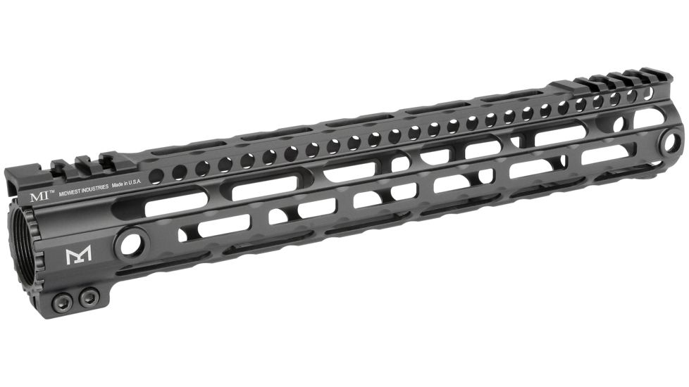 Midwest Industries Lightweight M-Lok Series One Piece Free Float Handguard 12 Inch Black MI-LWM12