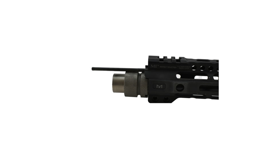 Midwest Industries MI Ultra Lightweight Titanium One Piece Free Float Handguard, M-LOK compatible, Black, 10.5in, MI-ULW10.5
