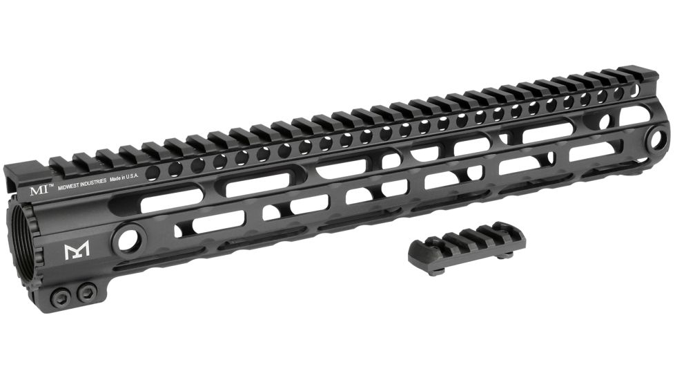 Midwest Industries SSM M-Lok Series One Piece Free Float Handguard 12 Inch Black