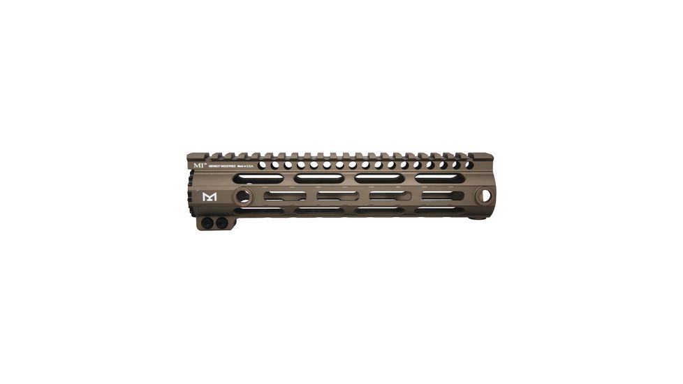 Midwest Industries SSM M-Lok Series One Piece Free Float Handguard 9 Inch Flat Dark Earth MI-SSM9-FDE
