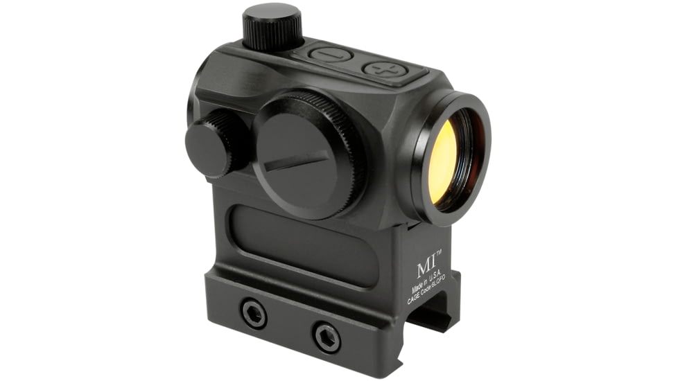 Midwest Industries T1/T2 Red Dot Optic Mount, Lower 1/3, Black, MI-T1-1/3