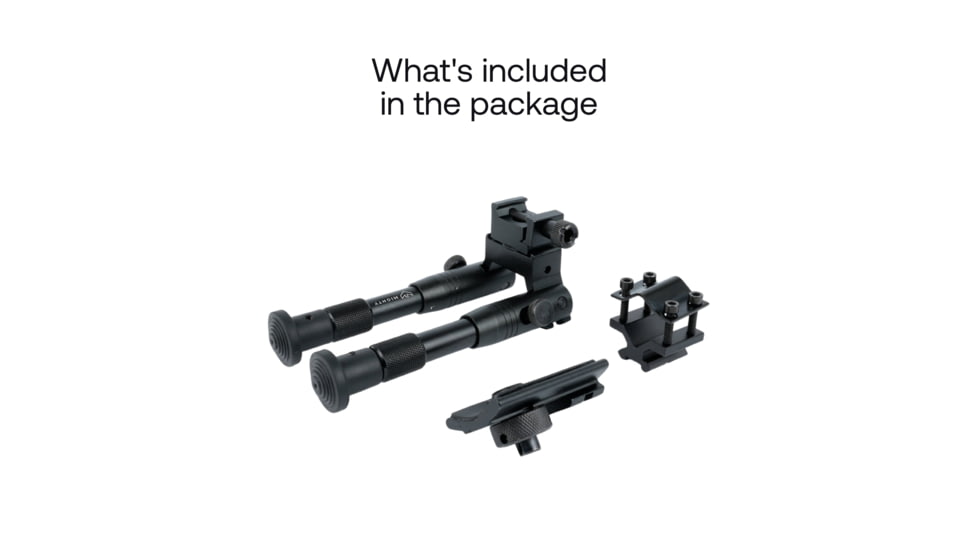 MIGHTY TACTICAL BP-01 Bipod, 6.2-6.7in Height Range, MT-BP-01