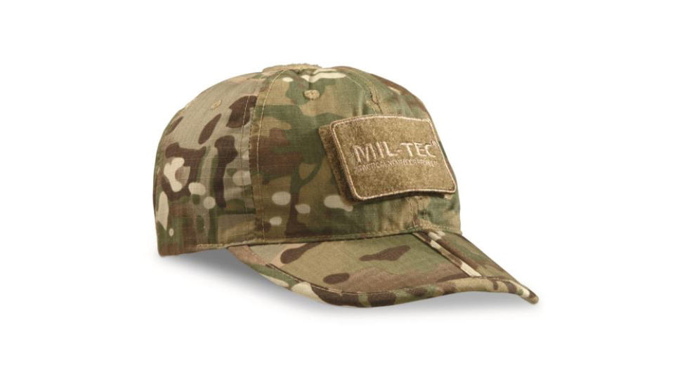 MIL-TEC Mil-Tec Foldable Baseball Cap, Multitarn Camo, Adjustable, 12318649
