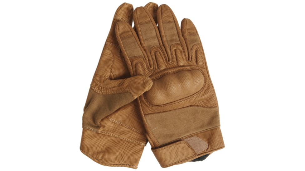 MIL-TEC Short Fire-Resistant Action Gloves - Men's, Coyote, Small, 12520205-902