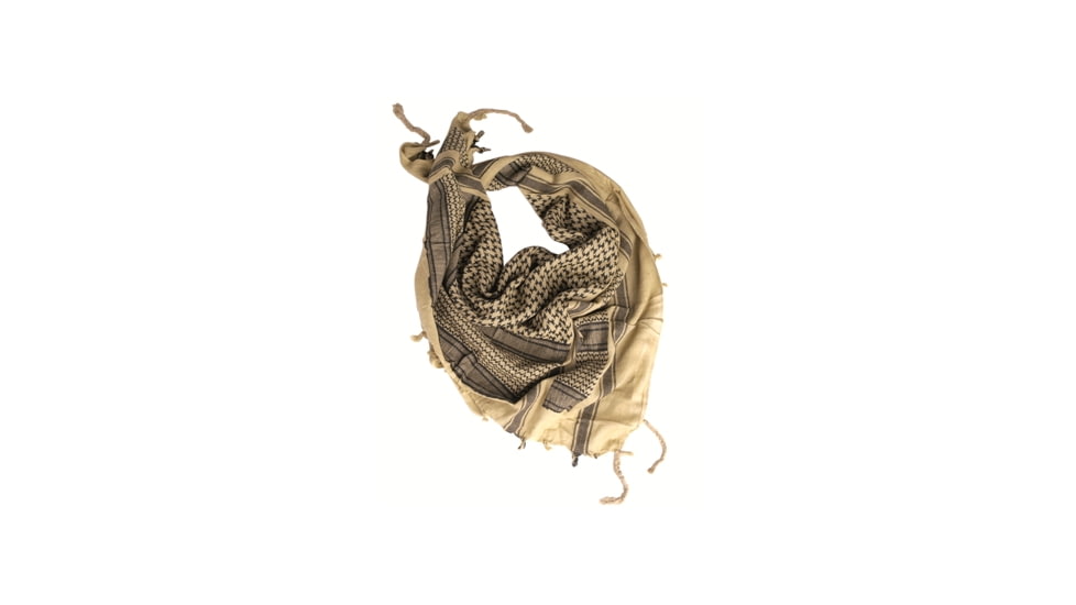 MIL-TEC Shemagh, Khaki/Black, One Size, 12611000