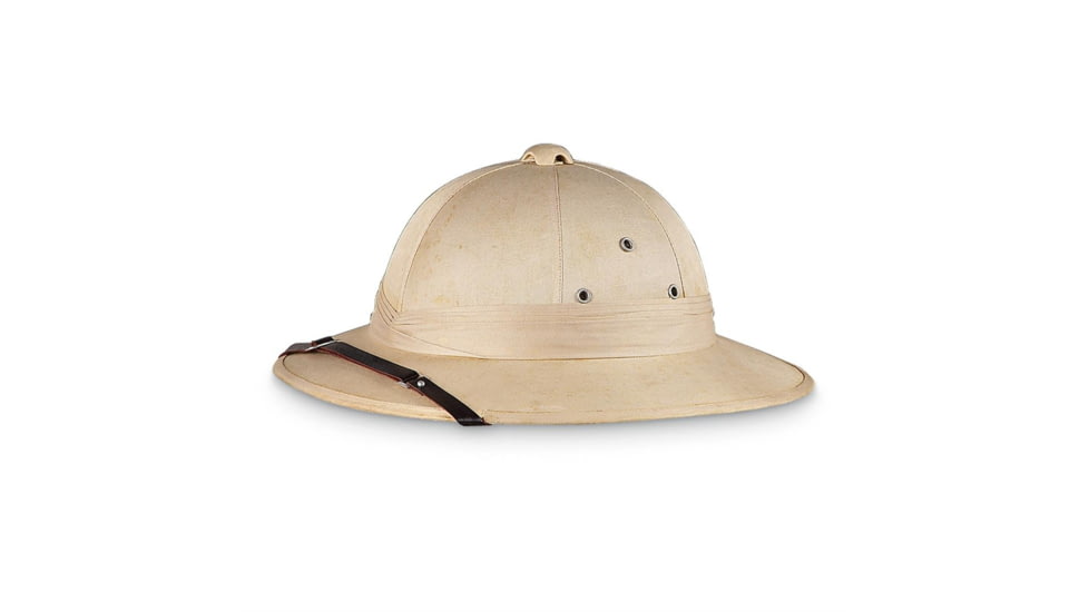 MIL-TEC French Style Pith Helmet, Khaki, One Size, 16687000