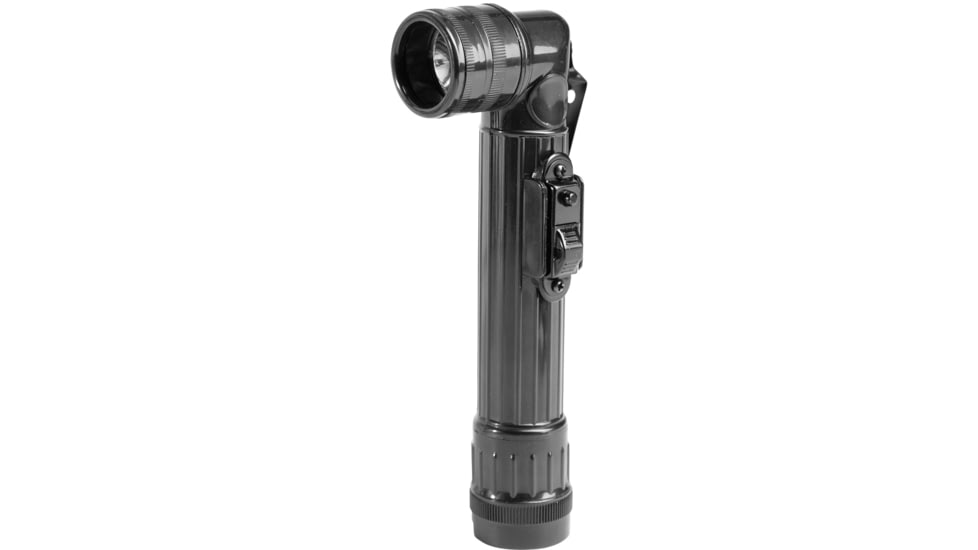 MIL-TEC LED Anglehead Flashlight, Black, Large, 15143202
