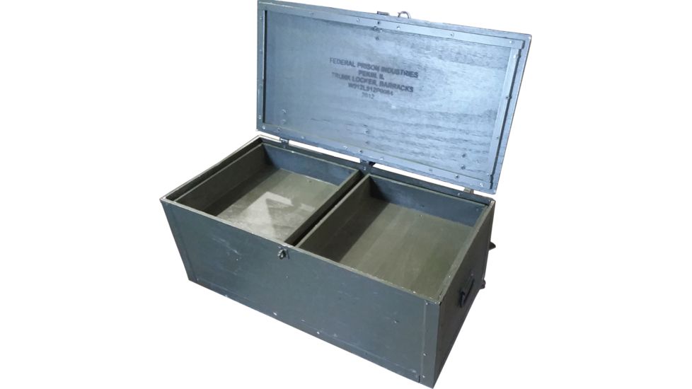 Military Surplus GI Footlocker, OD Green, NSN 8460-00-243-3234, GITRUNK