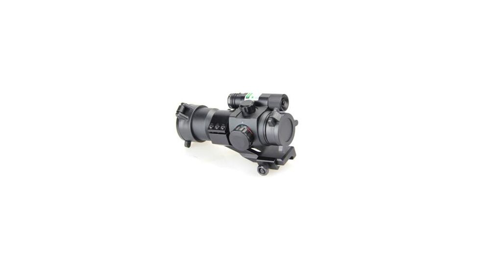 Cactus Jack Red Dot Sight w/Green Laser, 1x, 30mm, 1/4 MOA, Black, ST06