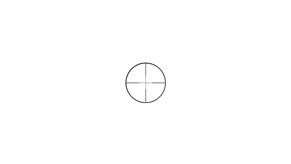 Military Surplus 2.5x40mm Mil Dot Rifle Scope, Black, 2.5-10x40E/R