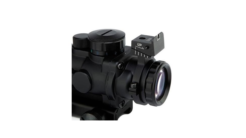 Army Navy Sales Tri-Illuminated Rifle Scope w/Fiber Optic Sight, 4x32mm, 25.4 Tube, Black, 4x32 Tri-ILLuminate